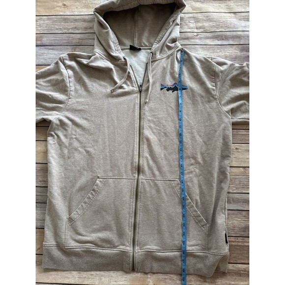 Patagonia Sweatshirt Mens XL Fitz Roy Trout Midweight Full Zip Hoodie Blue - Picture 8 of 10